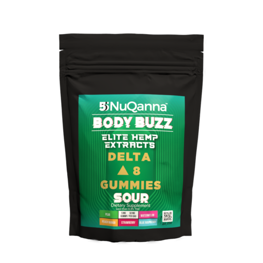NuQanna Elite Hemp Extracts Sour D-8 THC Gummies